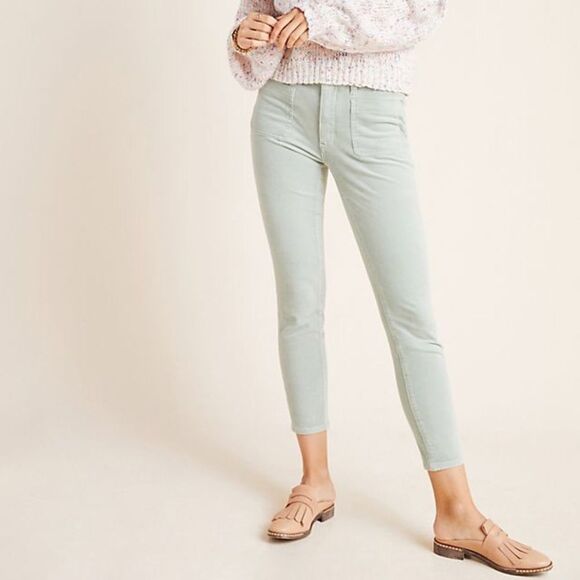 Anthropologie Pants - ANTHROPOLOGIE Pilcro and the Letterpress High-Rise Skinny Corduroy cropped Pants